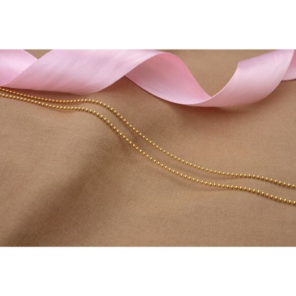 14K Gold Filled Ball Chain, High Quality Bead Necklace, Dainty Minimalist Chain - Picture 2 of 5